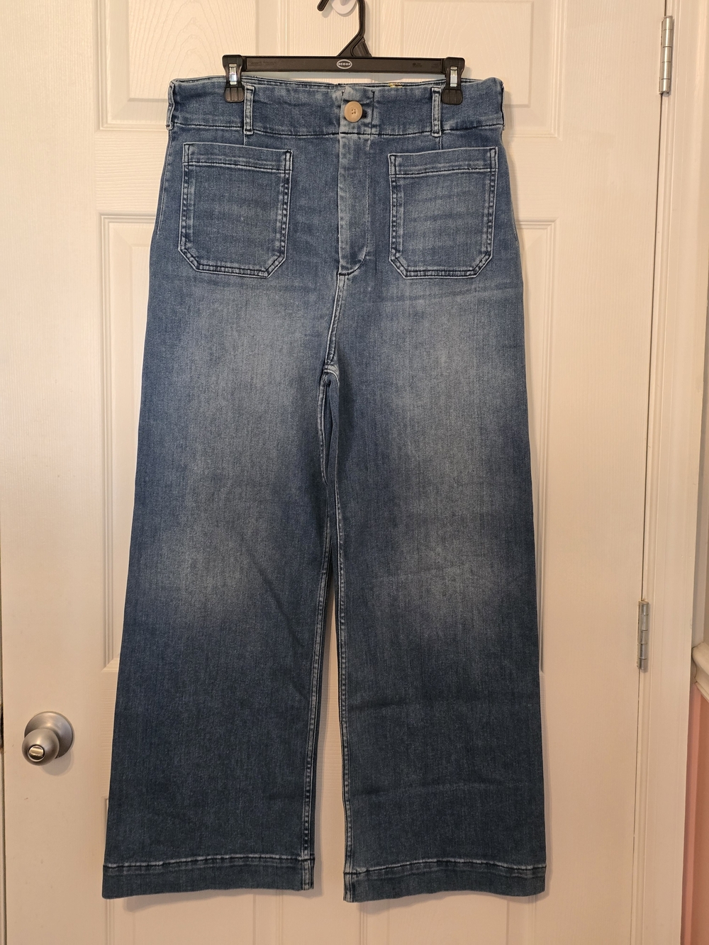 NWOT Anthropologie Maeve The Colette Light Blue Wide-Leg Jeans